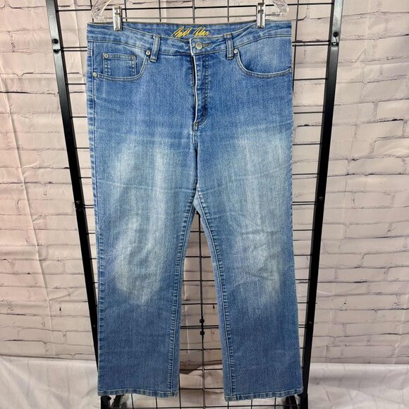 Vintage Bill Blass Bootcut Stretch Jeans | Size 12 | Light Wash Denim - Picture 1 of 9